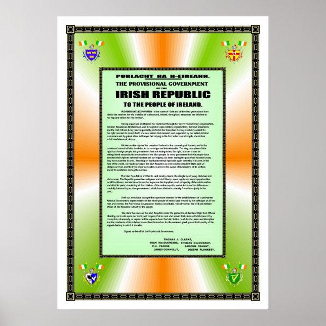 POSTER PROCLOMAÇÃO IRLANDESA (Frente)
