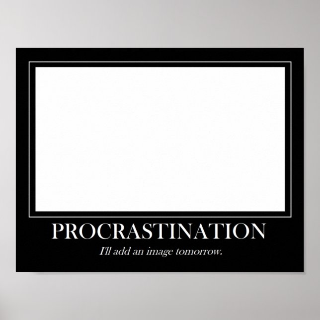 Póster Procrastinação (Frente)