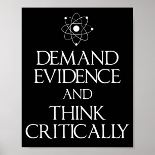 Poster Procura Provas E Pense Criticamente Em T-Shirt