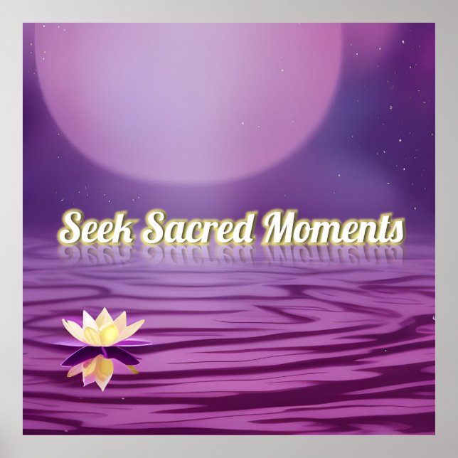 Poster Procurar Momentos Sagrados (Frente)
