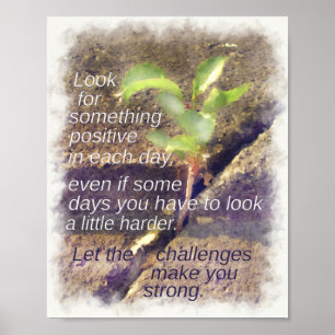 Poster Procure algo positivo no dia a dia, inspiração