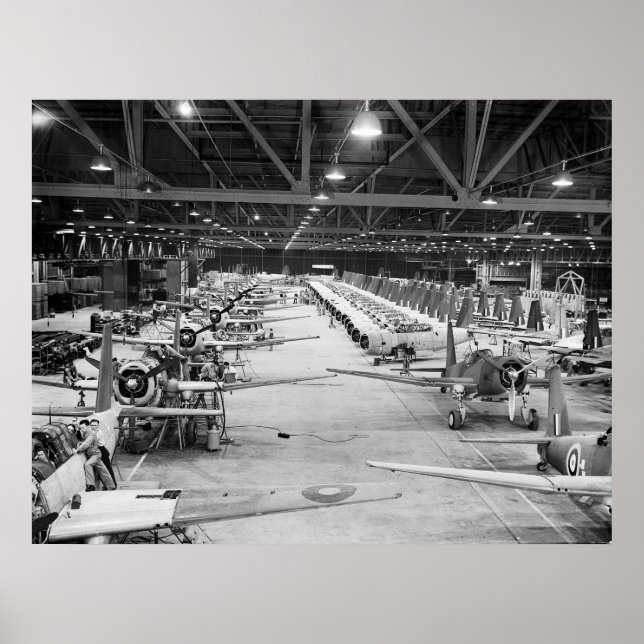 Póster Produção em Massa WW2, 1943 (Frente)