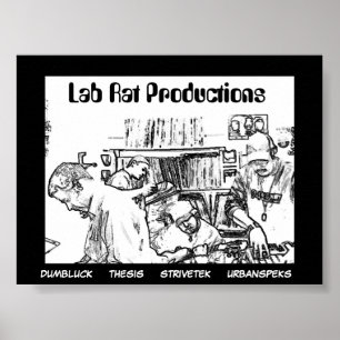 Póster Produções do rato do laboratório