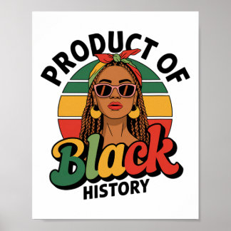 Poster Product Of Black History Proud Afro Melanin Africa