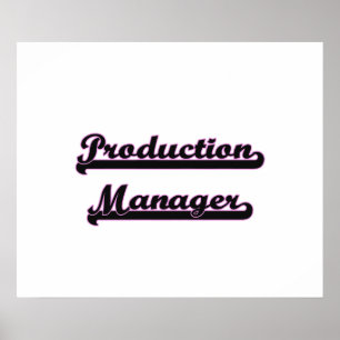 Póster Production Manager Classic Job Design