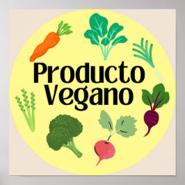 Poster producto vegano