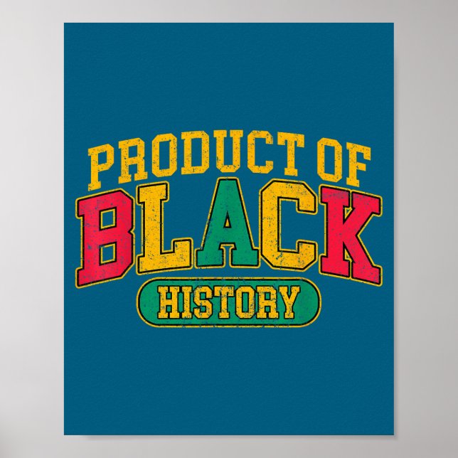 Poster Produto da história negra do patrimônio afro-ameri (Frente)