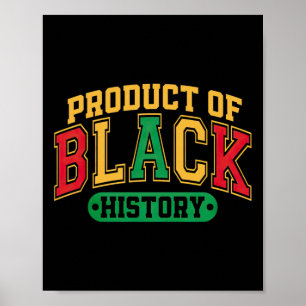 Poster Produto Do Pau Do Mês Do Histórico Preto