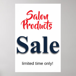 Poster Produtos de Salão de Beleza em Promoção Pôsteres d