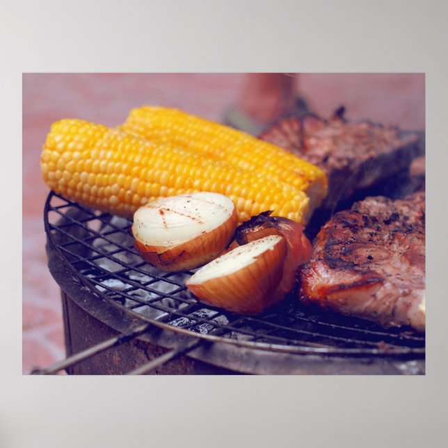 Poster Produtos hortícolas e carne (Frente)
