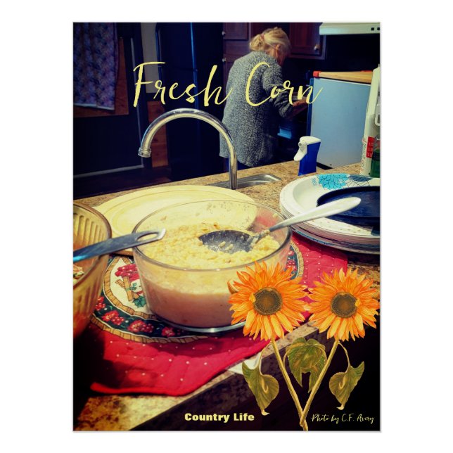 Póster Produtos Hortícolas Frescos - Milho (Frente)