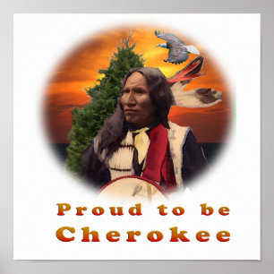 Póster Produtos indianos Cherokee