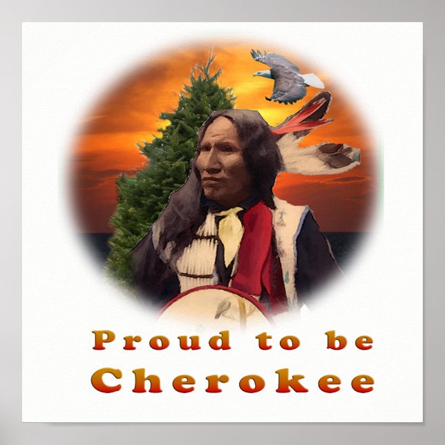 Póster Produtos indianos Cherokee (Frente)