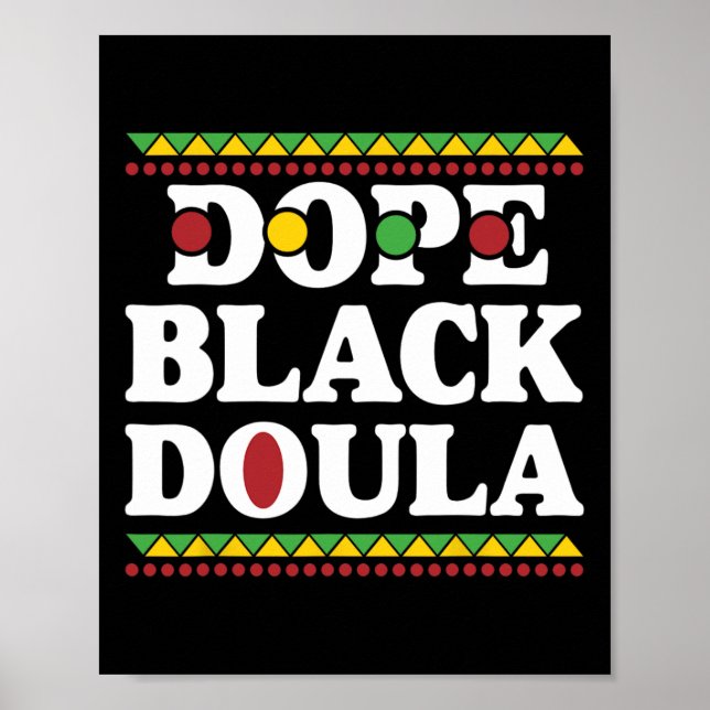 Poster Prof. de Trabalho de História Africana - Doula Neg (Frente)