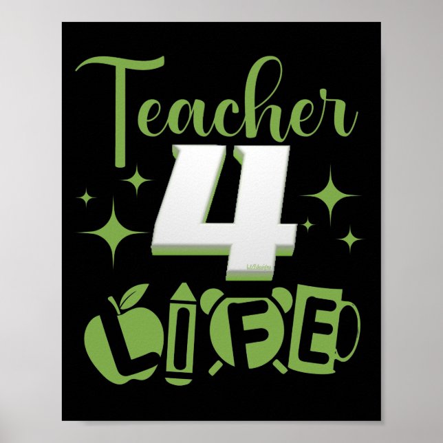 Poster PROFESSOR 4 VIDA #vida de professor (Frente)
