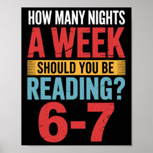Poster Professor 67 Quantas Noites Por Semana Você Deve R