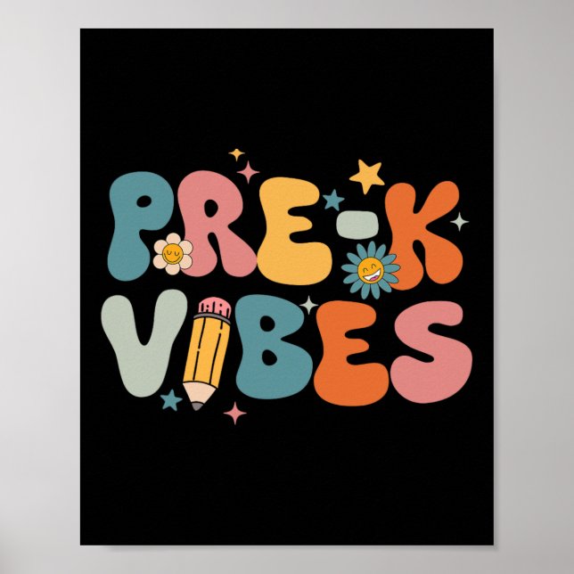 Poster Professor Aluno Vibes Pré-Jardim de Infância Equip (Frente)