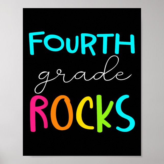Poster Professor da Equipe Grade Rocks da 4ª Série  (Frente)