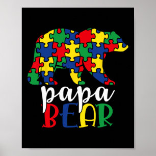 Poster Professor de Apoio ao Autismo Homens Crianças Cons