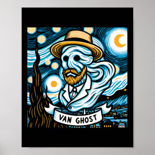 Poster Professor de Arte Fantasma Halloween