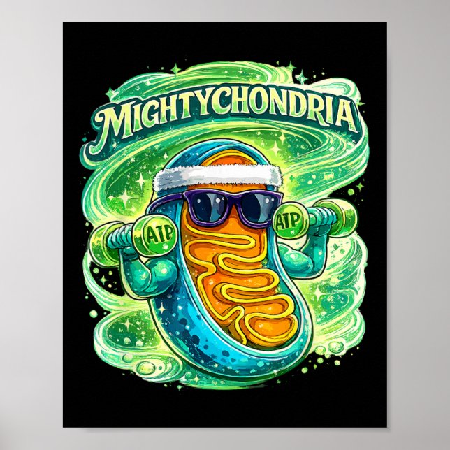 Poster Professor de Biologia Celular da Ciência Mightycho (Frente)