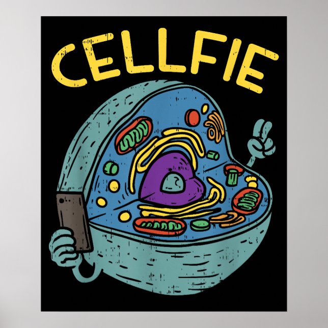 Poster Professor de Biologia Científica Cell Fie Funny (Frente)