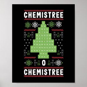 Poster Professor de Ciência Chemistree O Chemistree Funny