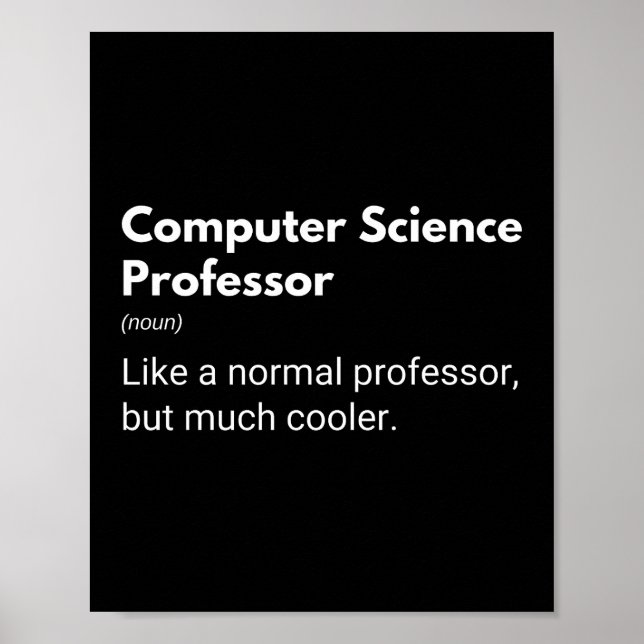 Poster Professor de Ciência da Computação Definição de Tr (Frente)