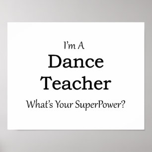 Póster Professor de dança