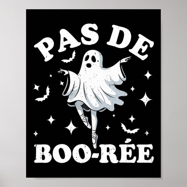 Poster Professor de dança de Halloween Pas De Boorée danç (Frente)