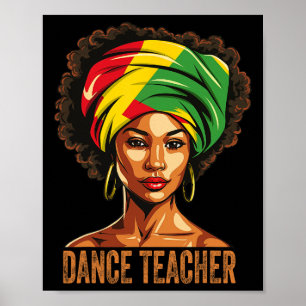 Poster Professor de dança - História Negra Afro-Americana