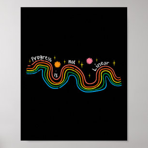 Poster Professor de Educação Especial Progresso Não Linea
