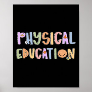 Poster Professor de Educação Física Feminino De Volta à E