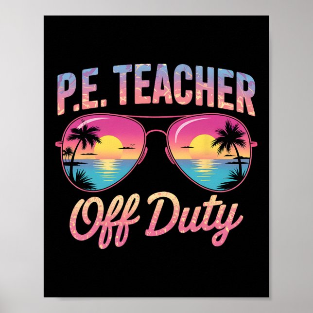 Poster Professor de Educação Física Sarcástico Fora de Se (Frente)