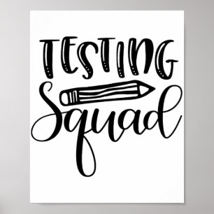 Poster Professor de Encorajamento ao Dia de Teste de Esqu