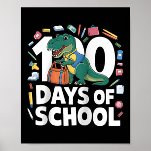 Poster Professor de equipamento engraçado para 100 dias &