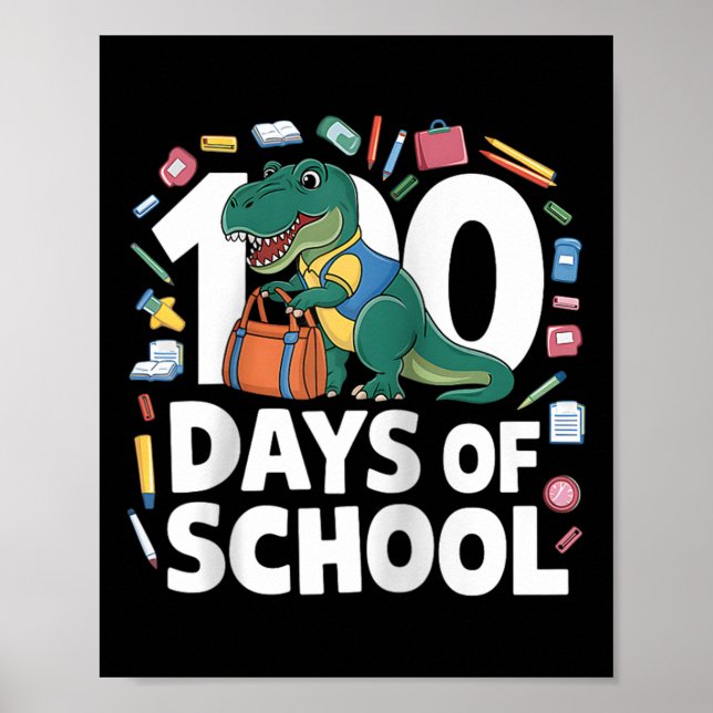 Poster Professor de equipamento engraçado para 100 dias & (Frente)