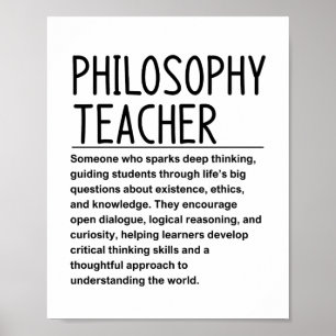 Poster professor de filosofia