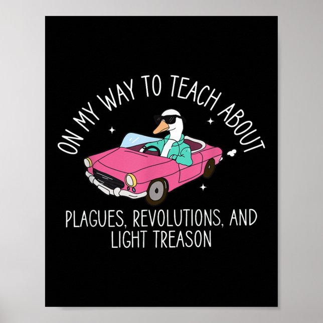 Poster Professor de História Silly Goose Volta às Aulas S (Frente)
