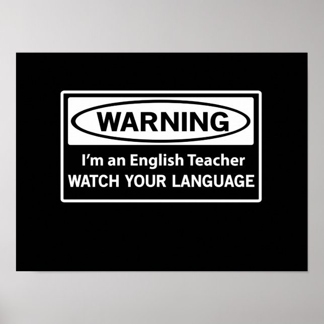 Póster Professor de Inglês (Frente)