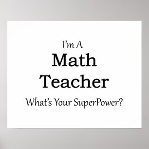 Póster Professor de matemática