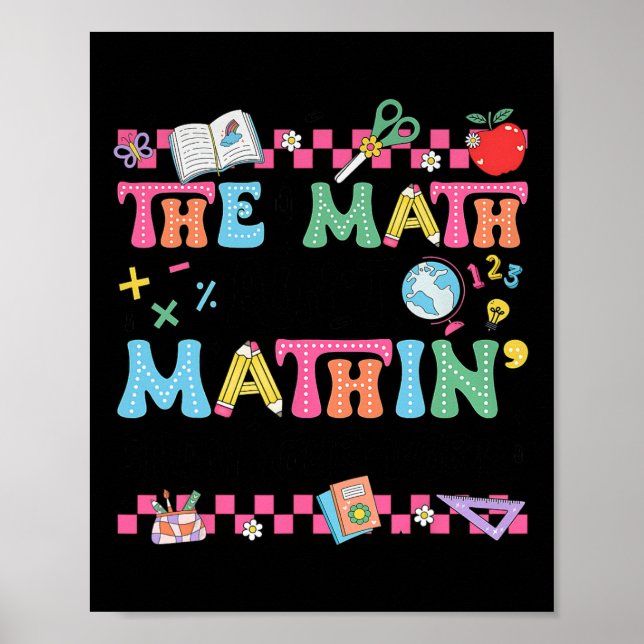 Poster Professor de Matemática A Matemática Não Está Faze (Frente)