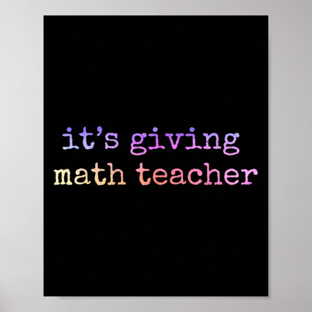 Poster Professor de Matemática Apreciação Geometria Matem (Frente)
