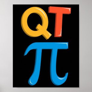 Poster Professor de Matemática Cutie Pi Day Matemático Ma