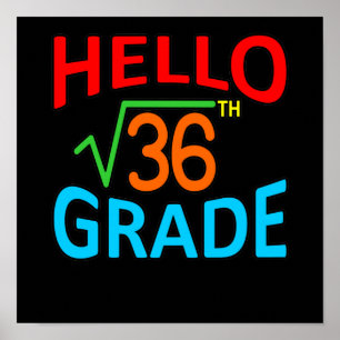 Poster Professor de Matemática do Sexto Grau de Estudos M