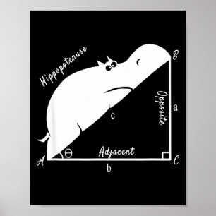 Poster Professor de Matemática Engraçado, Hiptenuse Engra