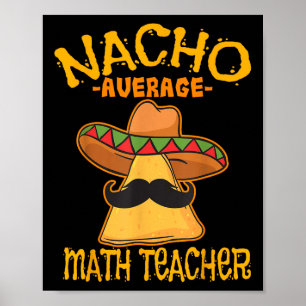 Poster Professor de Matemática Média Nacho Cinco de Mães