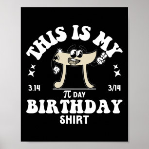 Poster Professor De Matemática Pi Este É O Meu Camisa De