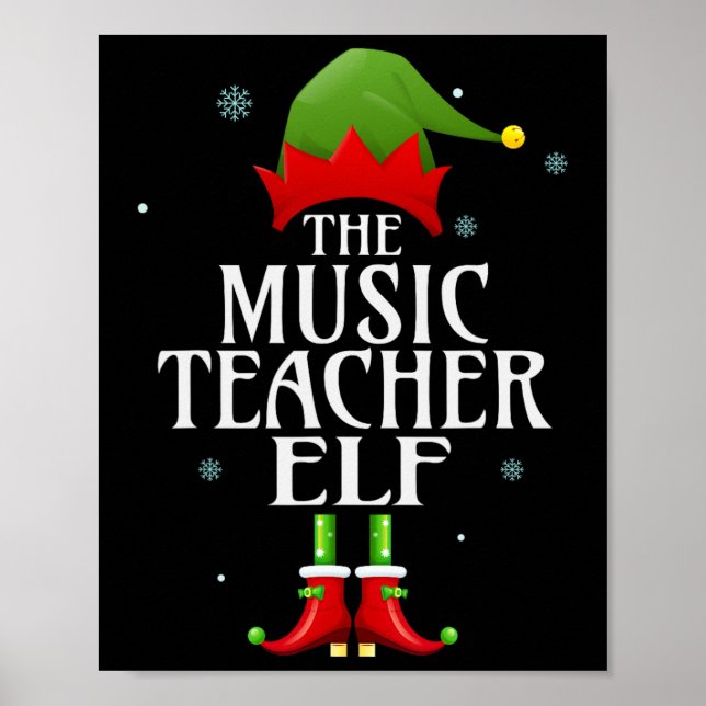 Poster Professor de Música Elf Xmas Correspondente Grupo  (Frente)