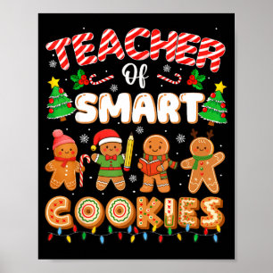 Poster Professor de Natal de Biscoitos Inteligentes Engra